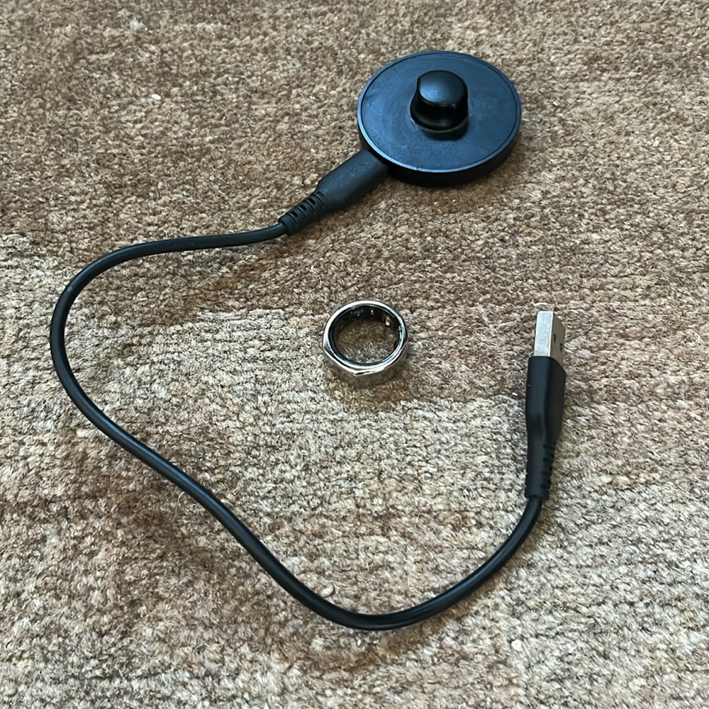 Oura ring heritage silver generation 3 size 6